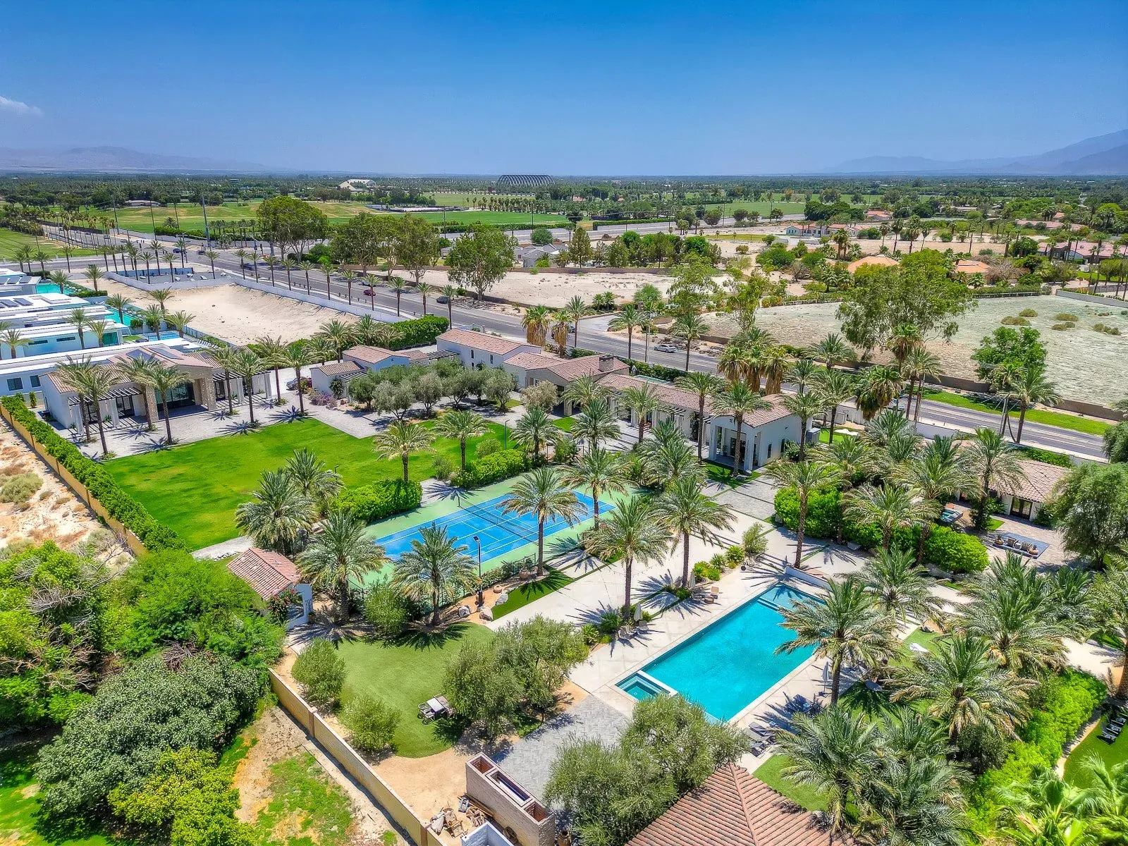 The estate, drone view