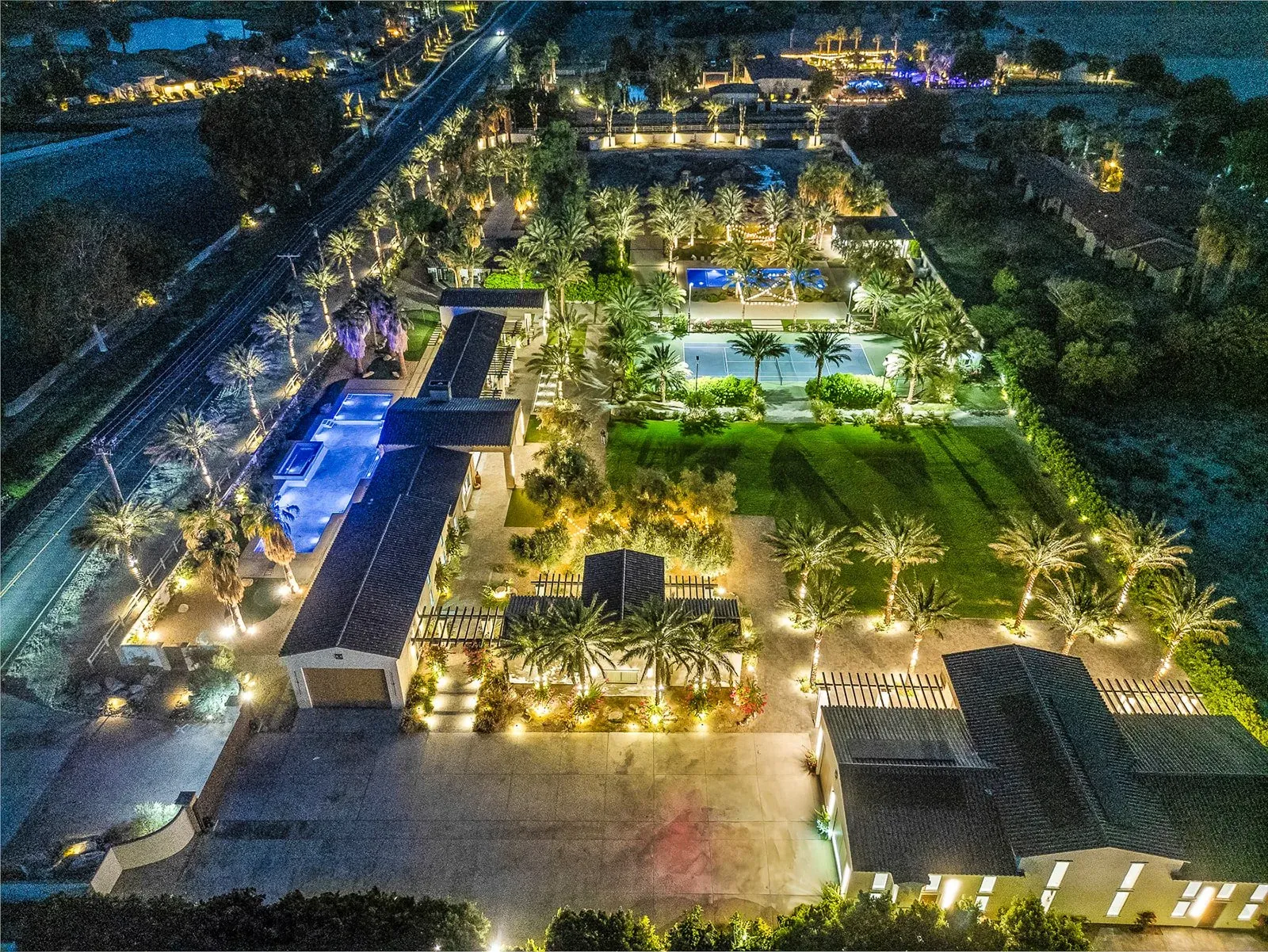 Seven acres, from the air