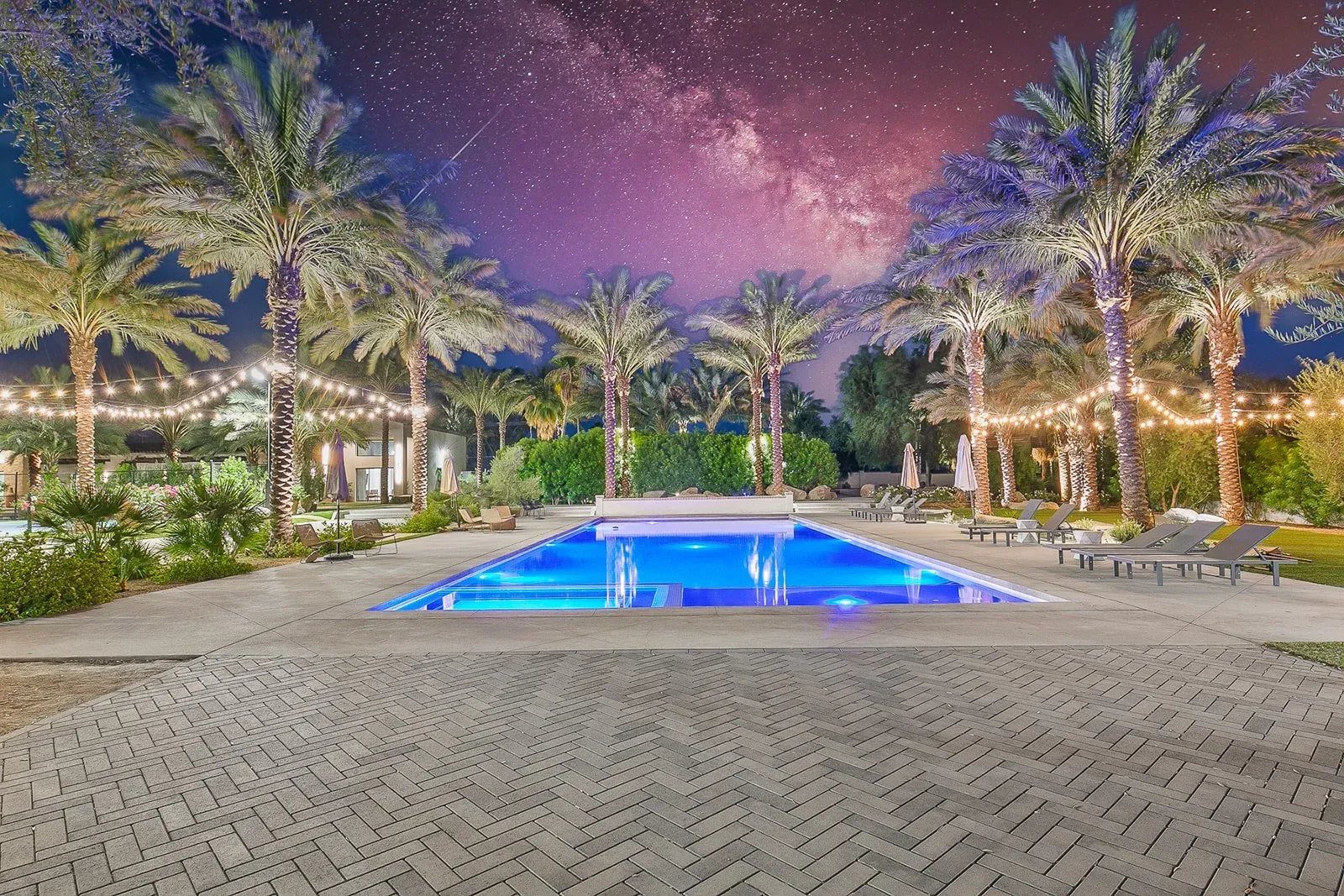 The estate, drone view