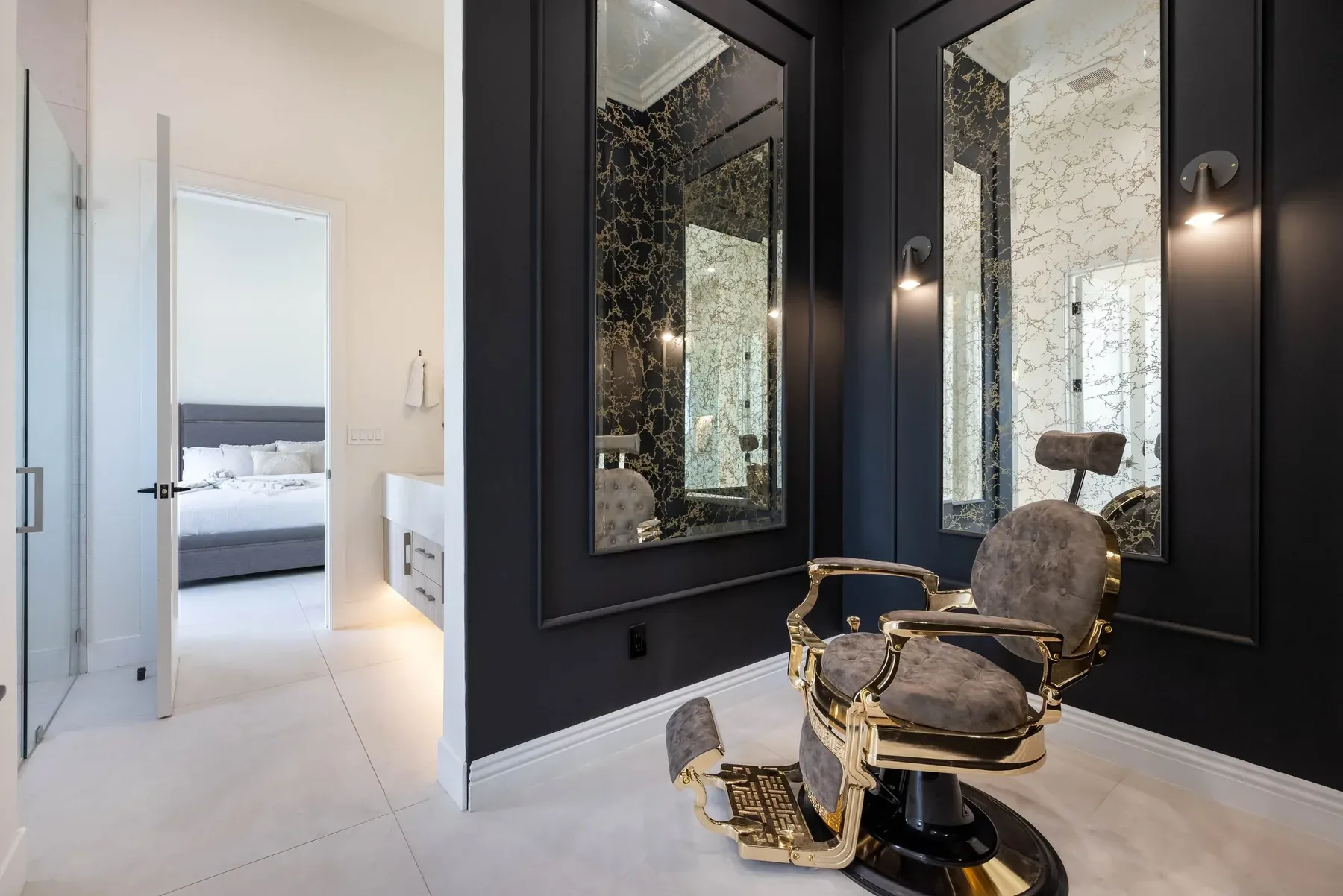 The barber room