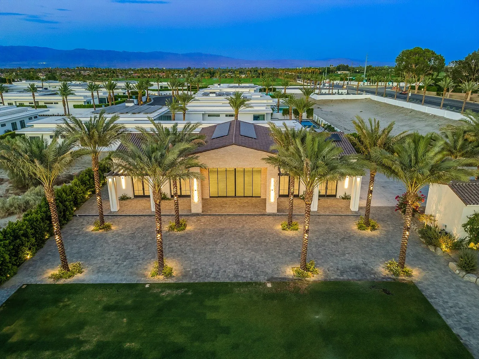 Seven acres, from the air
