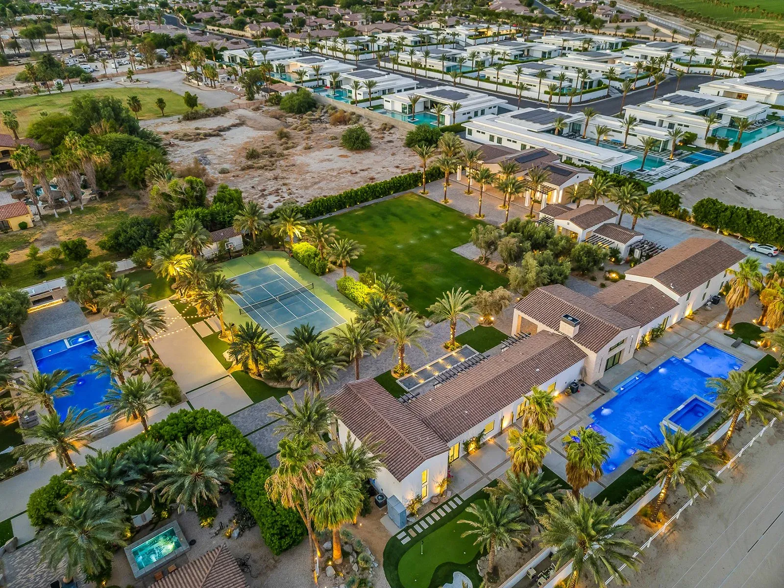Seven acres, from the air
