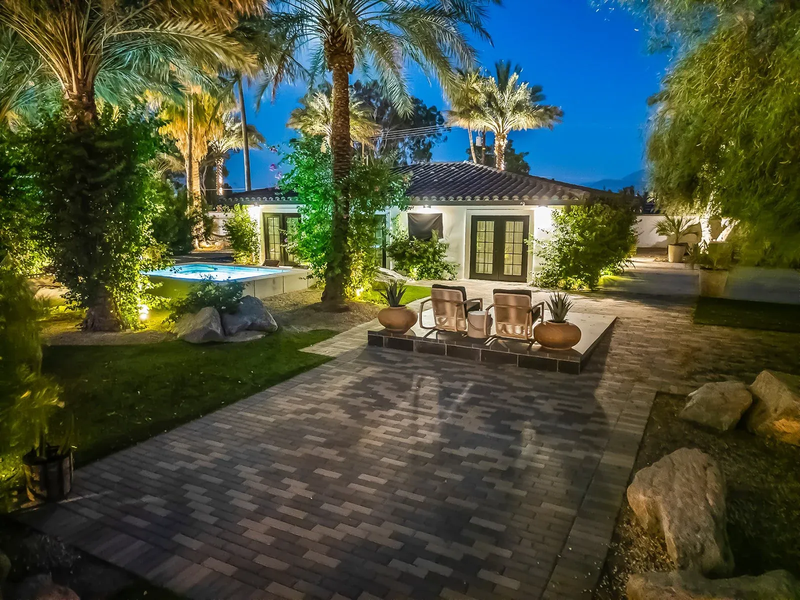 The estate, drone view